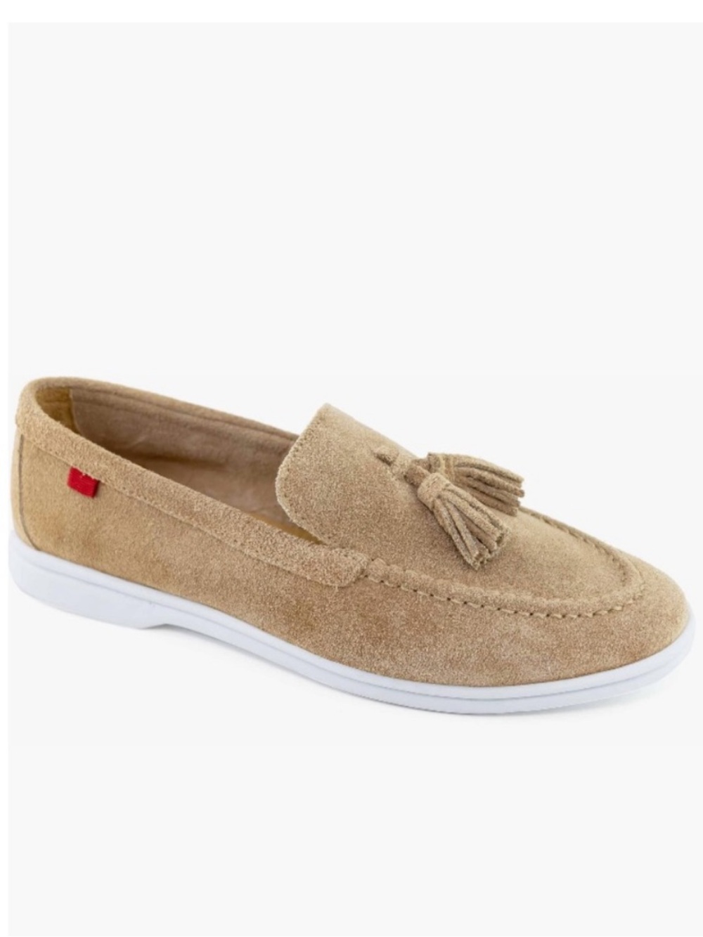 Marc Joseph New York Tan Suede Belle Tassel Loafers